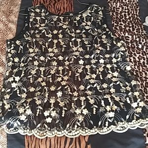 See through sequin blouse